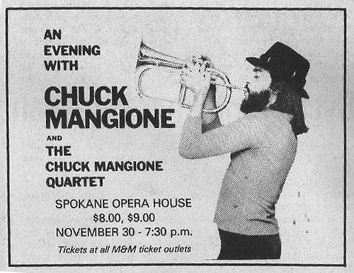 Chuck Mangione Newspaper Ad